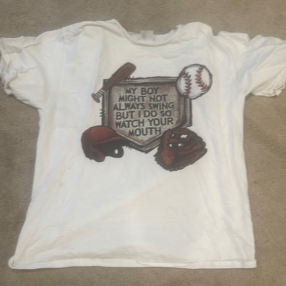 Baseball Graphic White T-Shirt